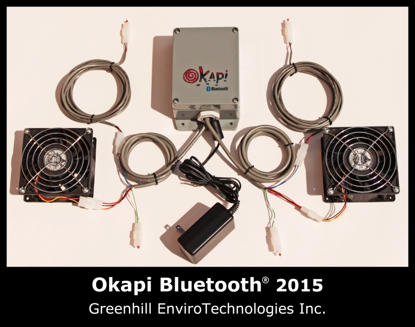 Okapi 2 Bluetooth: the solar air heater control system. Kickstarter Project. Greenhill EnviroTechnologies Inc.